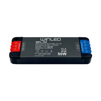 MINI FUENTE DE PODER 50W 12VCD IP20 ALUMINIO WEL-102