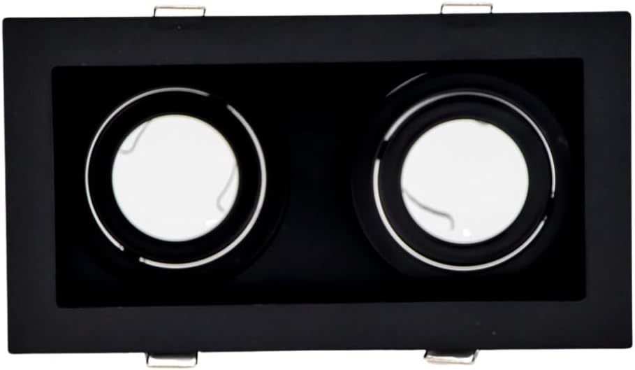 SPOT EMPOTRABLE DIRIGIBLE ADE-110 DOBLE NEGRO BASE GU10