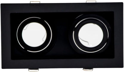 SPOT EMPOTRABLE DIRIGIBLE ADE-110 DOBLE NEGRO BASE GU10