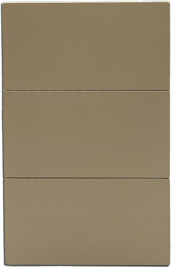 PLACA LUXURY APL-503 ARTLITE 3 APAGADORES SENCILLOS, POLICARBONATO 15A 3 VIAS