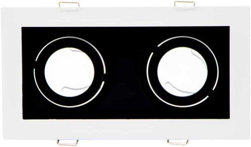 SPOT EMPOTRABLE DIRIGIBLE ADE-109 DOBLE BLANCO BASE GU10