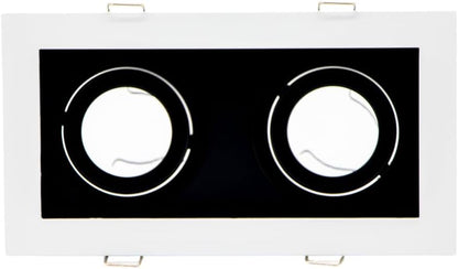 SPOT EMPOTRABLE DIRIGIBLE ADE-109 DOBLE BLANCO BASE GU10