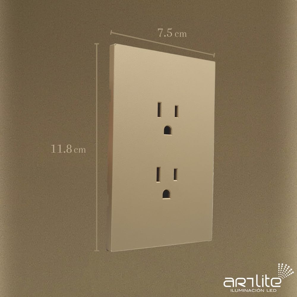 PLACA LUXURY APL-504 ARTLITE CONTACTO DOBLE, POLICARBONATO 15A