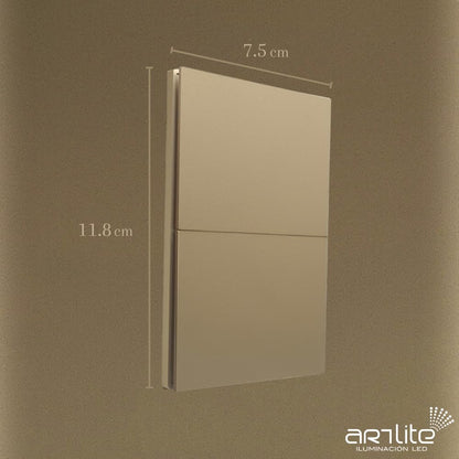 PLACA LUXURY APL-502 ARTLITE 2 APAGADORES SENCILLOS, POLICARBONATO 15A 3 VIAS