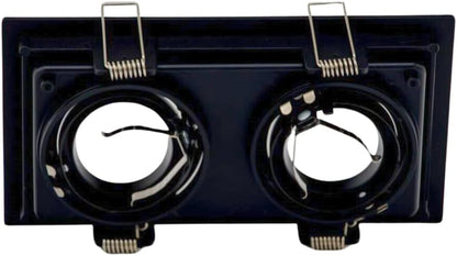 SPOT EMPOTRABLE DIRIGIBLE ADE-110 DOBLE NEGRO BASE GU10