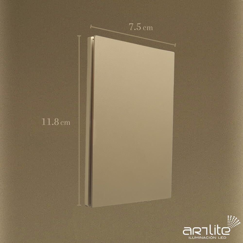 PLACA LUXURY APL-501 ARTLITE 1 APAGADOR SENCILLO, POLICARBONATO 15A 3 VIAS