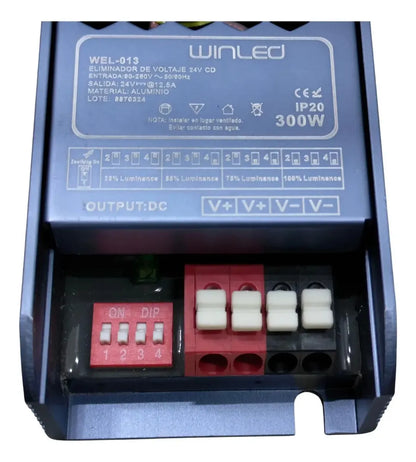 FUENTE DE PODER SLIM 24V 300W 12A 24V WEL-013