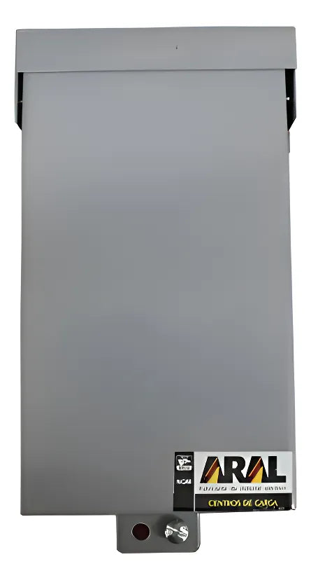 CENTRO DE CARGA 2 CIRCUITOS 70 AMP PARA INTERPERIE ARAL GRIS OSCURO