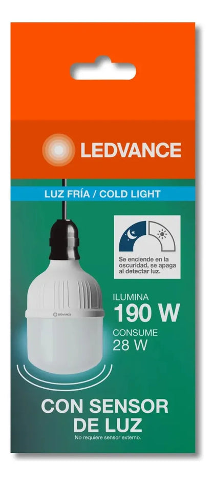 FOCO LED LEDVANCE SENSOR LUZ 28W E27 LUZ FRIA