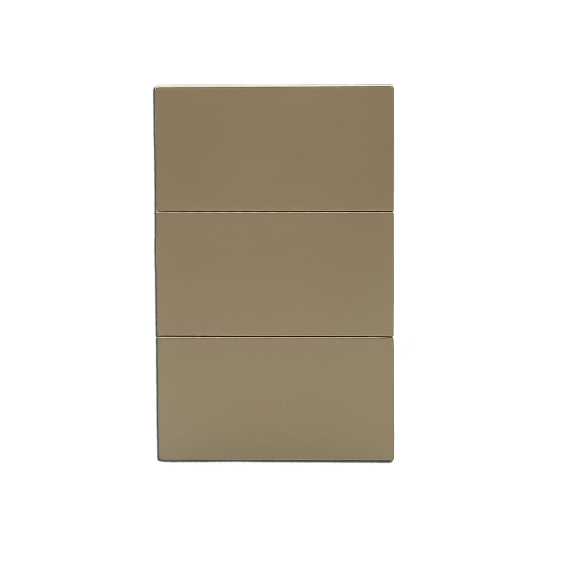 PLACA LUXURY APL-503 ARTLITE 3 APAGADORES SENCILLOS, POLICARBONATO 15A 3 VIAS