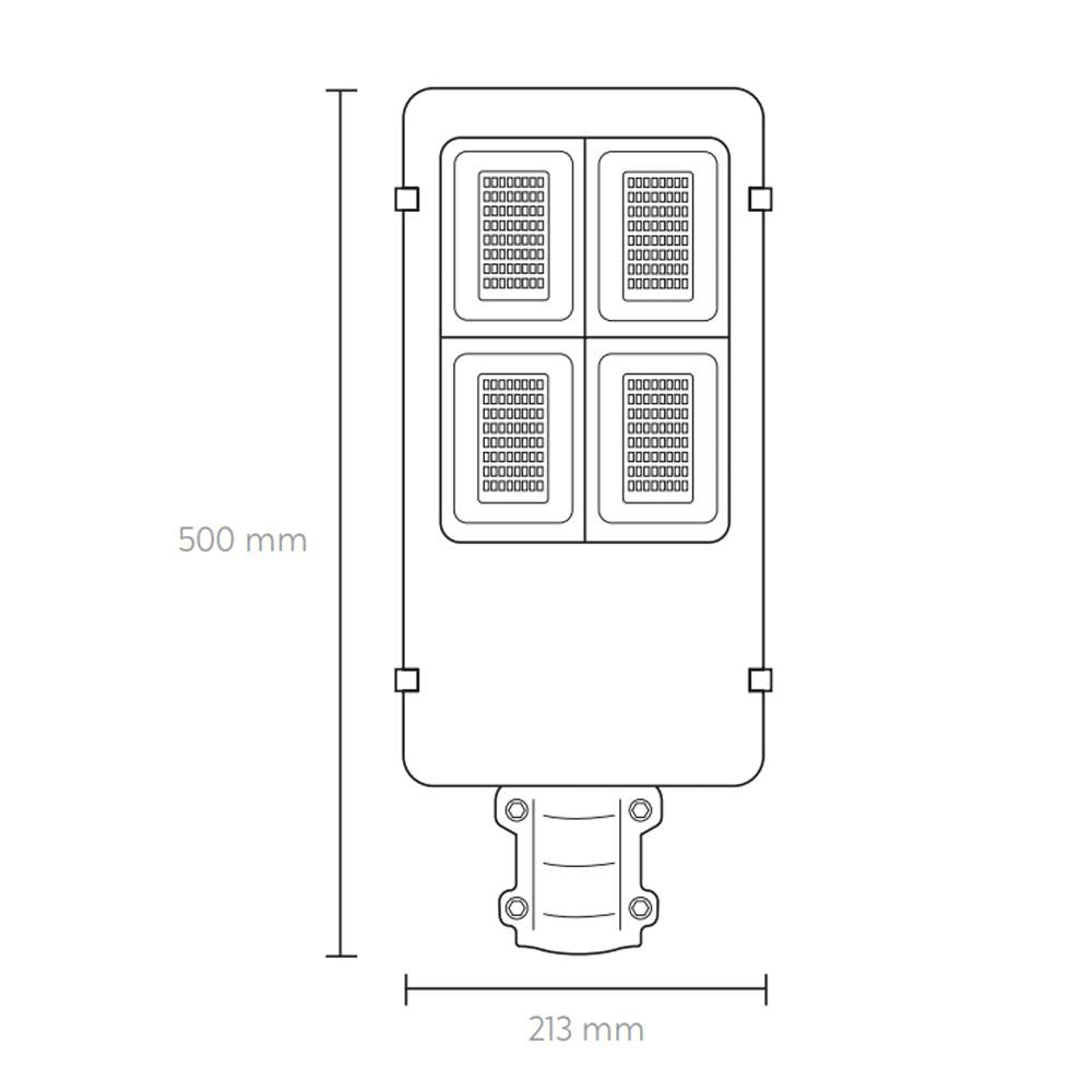 LUMINARIA SOLAR LED 300W AUBE/SUPRA 6500K 4900LM