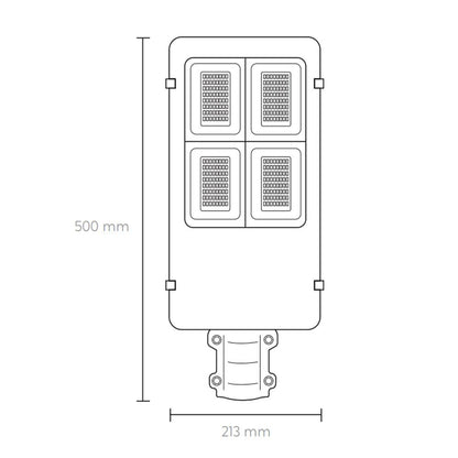 LUMINARIA SOLAR LED 300W AUBE/SUPRA 6500K 4900LM