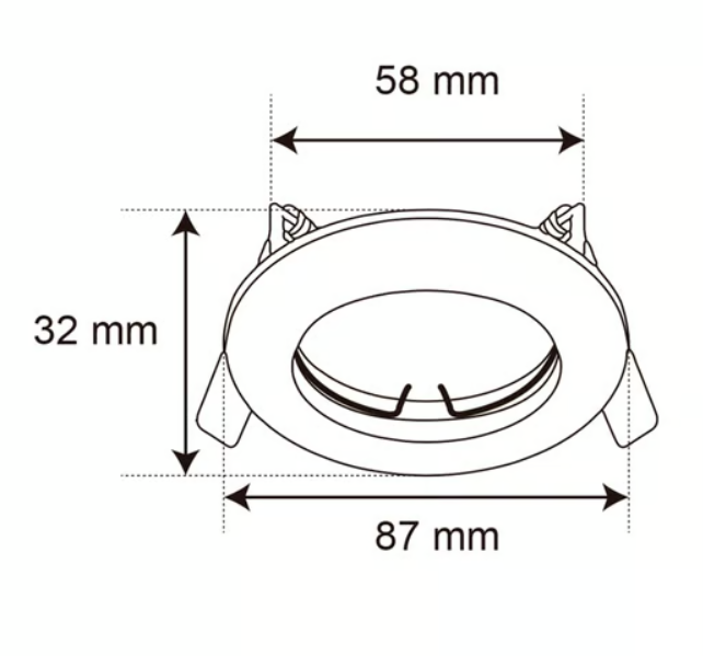 SPOT EMPOTRADO TECNOLITE YD-220/N ALEZIO 100-240V 3W-6W