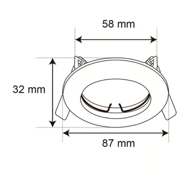 SPOT EMPOTRADO TECNOLITE YD-220/S ALEZIO 100-240V 3W-6W