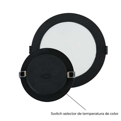 PANEL CIRCULAR TIPO SPOT LED 12W SWITCHABLE PARA PLAFON 100-265V