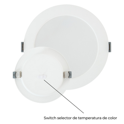 PANEL CIRCULAR TIPO SPOT LED 12W SWITCHABLE PARA PLAFON 100-265V