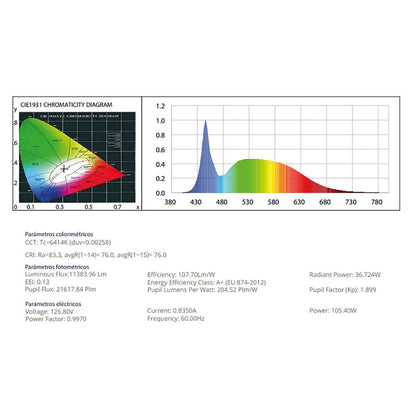 WALLPACK LED 100W 100-305V LUZ BLANCA PARA EXTERIOR 100-305V