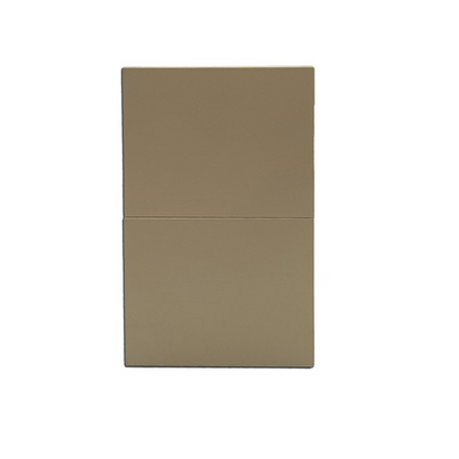 PLACA LUXURY APL-502 ARTLITE 2 APAGADORES SENCILLOS, POLICARBONATO 15A 3 VIAS